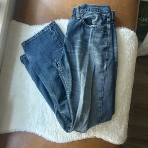Levi's 514 Jeans Slim Straight Leg Distressed Denim Blue Size 31x30‎